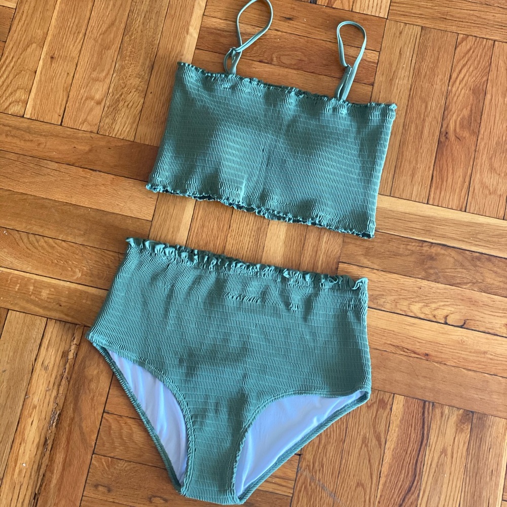 Eytino strapless high cut bikini set